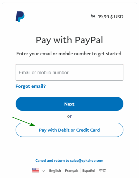 pay with debit or credit card - How to pay by debit or credit card (without a paypal account)