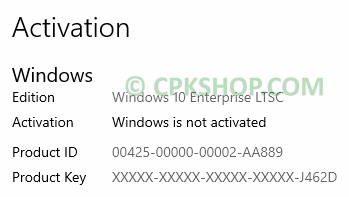 windows 10 enterprise ltsc - Convert Windows Enterprise Evaluation to Production version